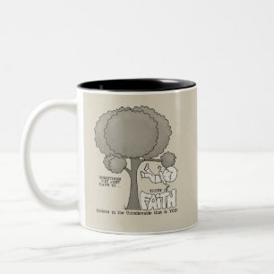 Vertrauen in den Glauben Zweifarbige Tasse