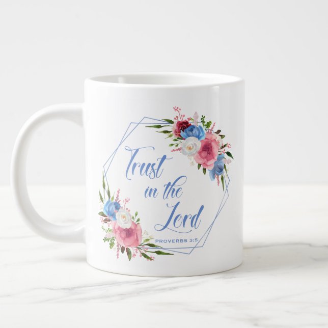 Vertrauen in den Herrn Jumbo-Tasse (Links)