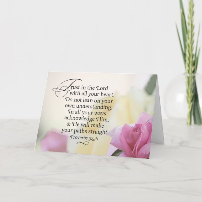 Vertrauen in den Herrn Karte (Vorderseite)