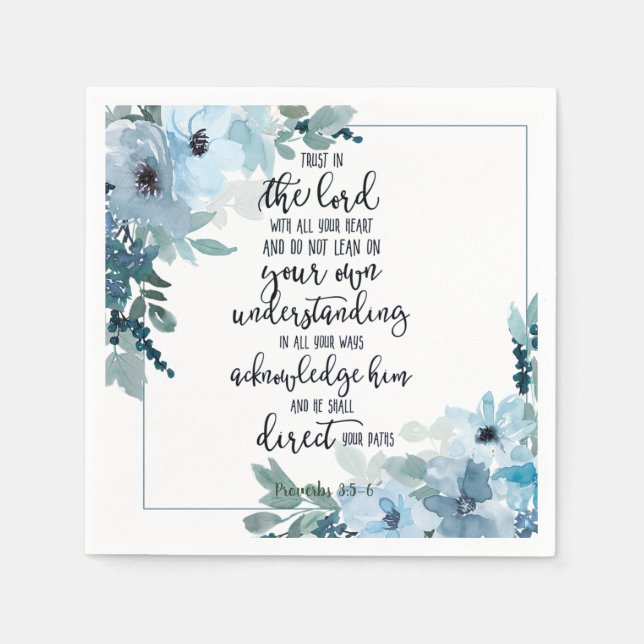Vertrauen in den Herrn Serviette (Vorderseite)