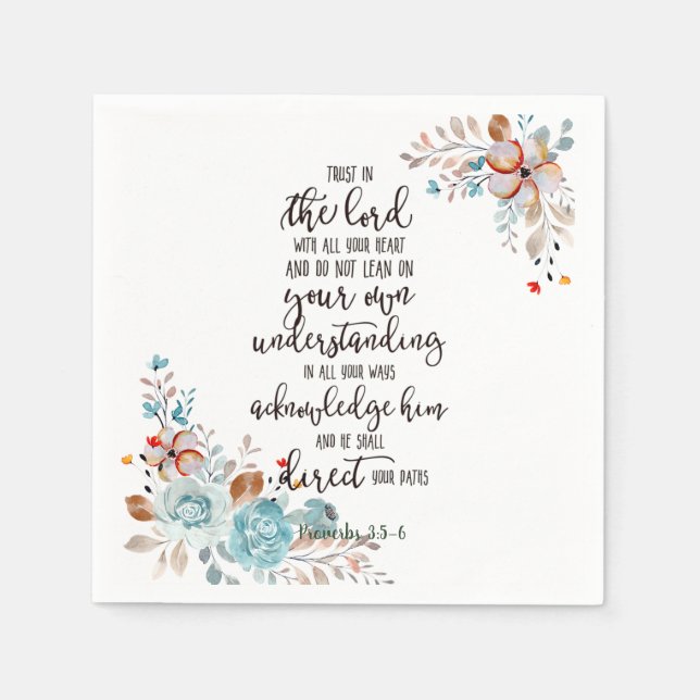 Vertrauen in den Herrn Serviette (Vorderseite)