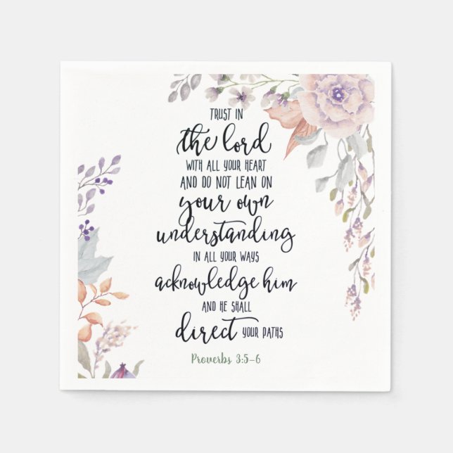 Vertrauen in den Herrn Serviette (Vorderseite)