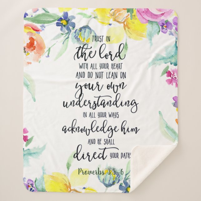 Vertrauen in den Herrn Sherpadecke (Vorderseite)