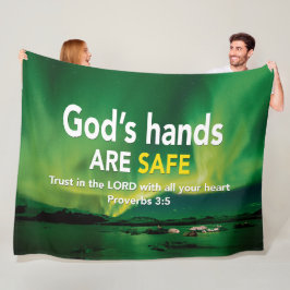 VERTRAUEN IN DIE Christliche LORD-Bibel Fleecedecke