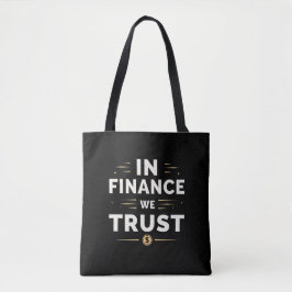 Vertrauen in die Finanzen - kühne Aussage Tasche