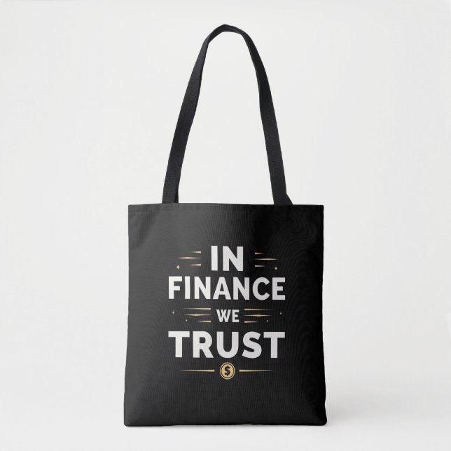Vertrauen in die Finanzen - kühne Aussage Tasche (Vorderseite)