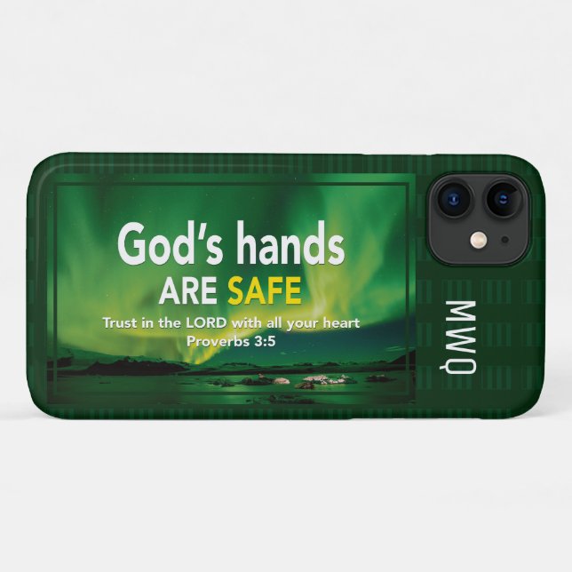 VERTRAUEN IN DIE Hände DES HERRN Gottes ist sicher Case-Mate iPhone Hülle (Rückseite (Horizontal))