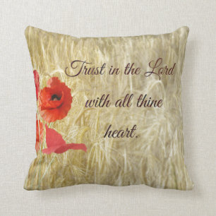 Vertrauen in die Lord Bible Verse Kissen