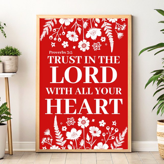 Vertrauen in die Lord Christlich Wall Art Print Poster (Von Creator hochgeladen)