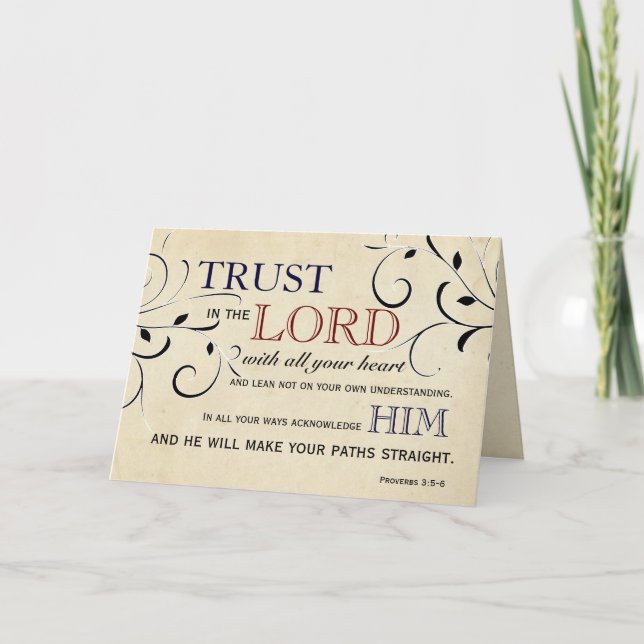 Vertrauen in die Lord Encourement Card Karte (Vorderseite)