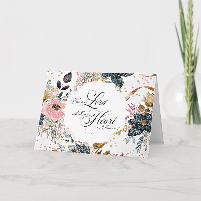 Vertrauen in die Lord Greeting Card Karte (Vorderseite)