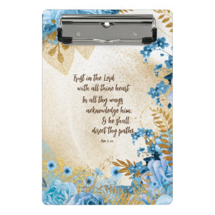 Vertrauen in die Lord KJV Bible Verse Mini Klemmbrett