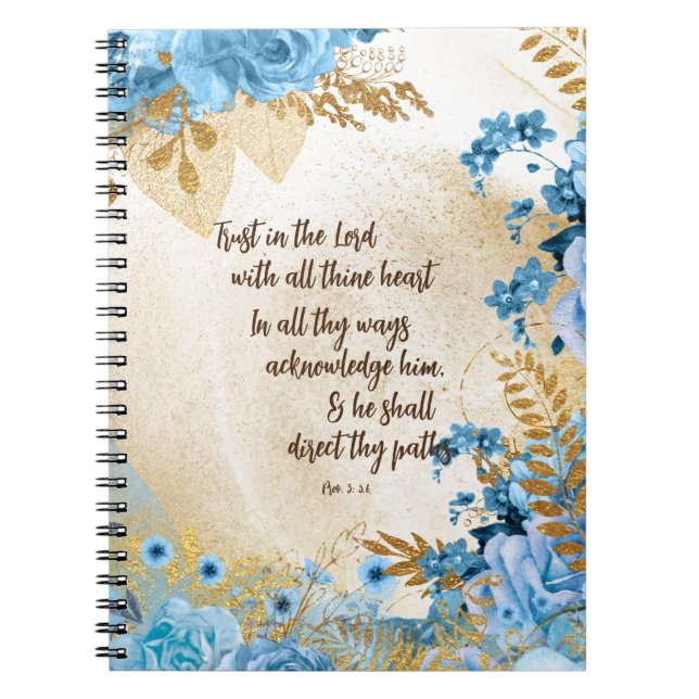 Vertrauen in die Lord KJV Bible Verse Notizblock (Vorderseite)