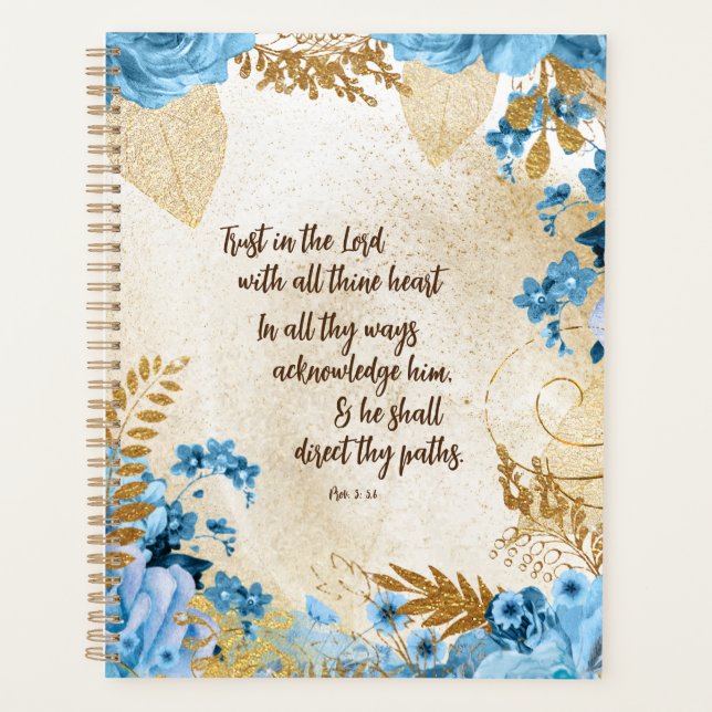 Vertrauen in die Lord KJV Bible Verse Planer (Vorderseite)
