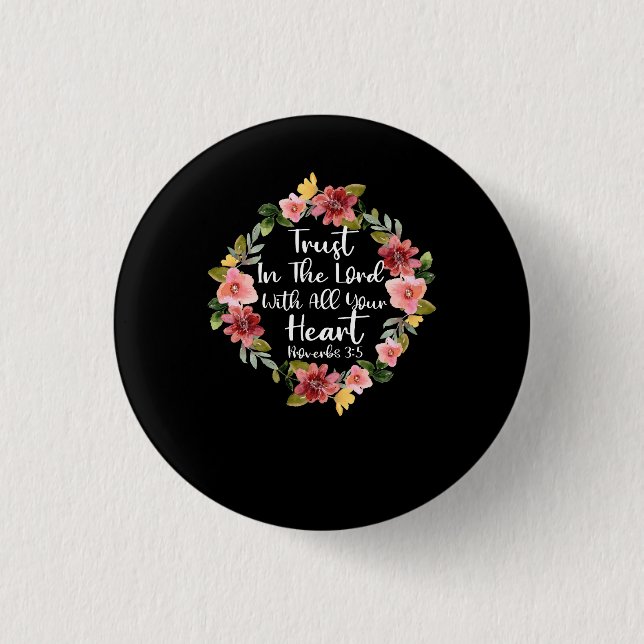Vertrauen in die Lord Scriptural Biblical Christli Button (Vorderseite)
