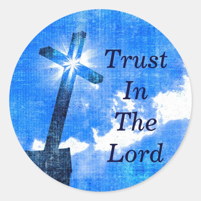 Vertrauen in die Lord Stickers (Vorderseite)