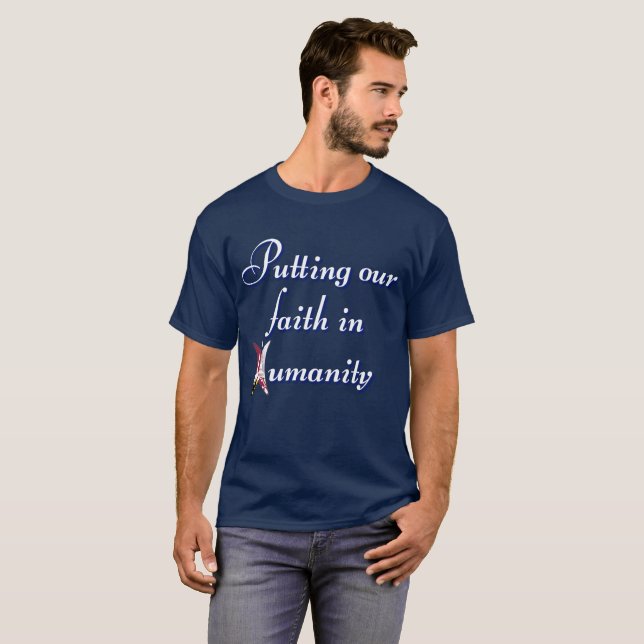 Vertrauen in die Menschheit T-Shirt (Vorne ganz)