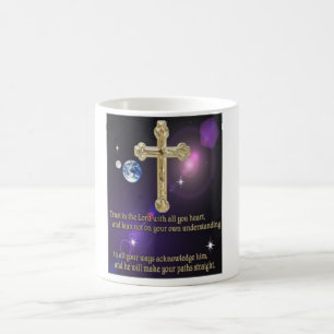 Vertrauen in die Sprichwörter des Herrn 3:5 Gesche Kaffeetasse