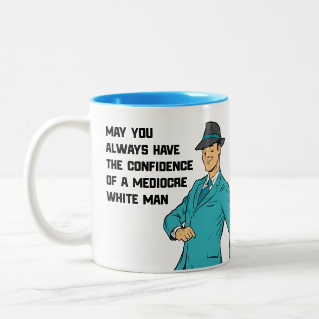 Vertrauen in eine mittelgroße Tasse des Weißen Men (Links)