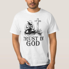 Vertrauen in Gott, Cowboy T-Shirt