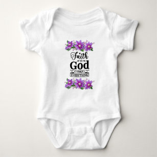 Vertrauen in gute christliche Gestaltung Baby Strampler