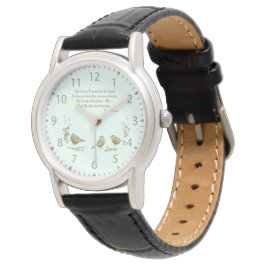 Vertrauen in Lord Calligraphy watch aqua Armbanduhr