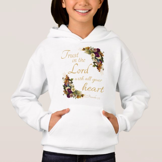 Vertrauen in LORD mit all Euren Herzen für Frauen Hoodie (Vorderseite)