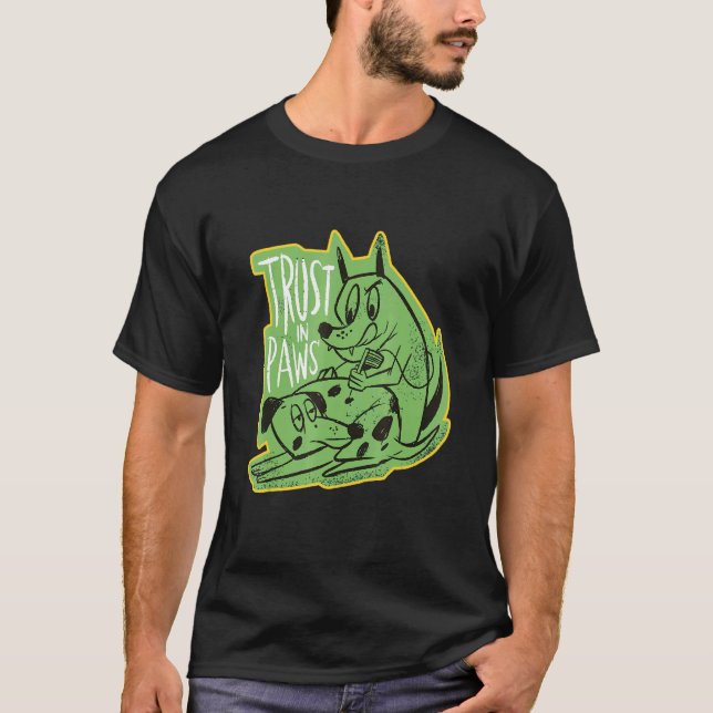 Vertrauen in Paws Tattoogs Hundebesitzer, die Hund T-Shirt (Vorderseite)