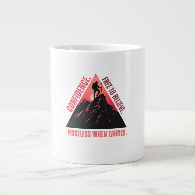Vertrauen Kaffee Tasse-Inspiration Jumbo-Tasse (Vorderseite)