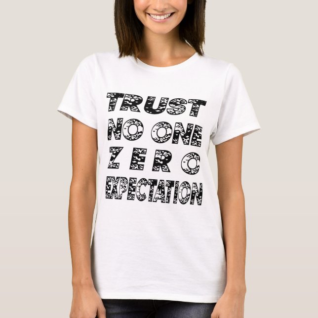 Vertrauen keine nullerwartung black.png T-Shirt (Vorderseite)