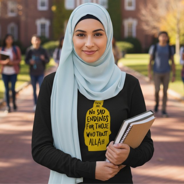 Vertrauen Sie Allah Schwarz T-Shirt (Von Creator hochgeladen)