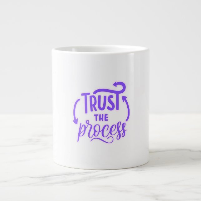Vertrauen Sie auf das Prozessmotivierungsangebot Jumbo-Tasse (Vorderseite)