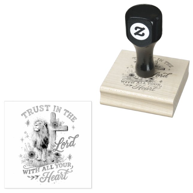 Vertrauen Sie auf den Herrn.. Gummistempel (Stempel)