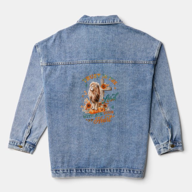 Vertrauen Sie auf den Herrn.. Jeansjacke (Rückseite)