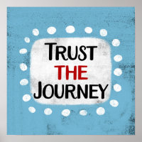Vertrauen Sie auf die Kunst des Journey Poster Wal