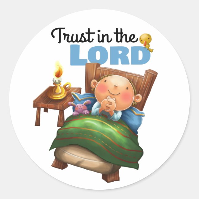 Vertrauen Sie auf die Lord Comfort Kind Aufkleber  (Vorderseite)