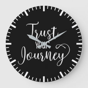 Vertrauen Sie auf Ihre Reise, Gym Hustle Erfolg Mo Große Wanduhr