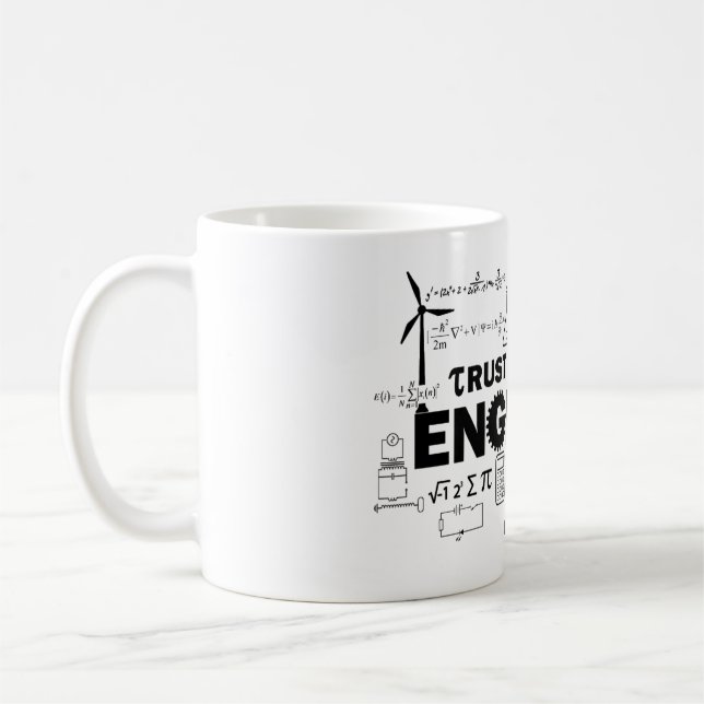 Vertrauen Sie, dass ich ich eine Ingenieur-Tasse Kaffeetasse (Links)
