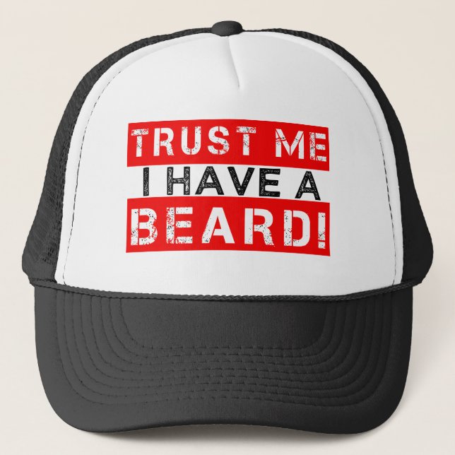 Vertrauen Sie, dass ich ich einen Hut der lustigen Truckerkappe (Vorderseite)