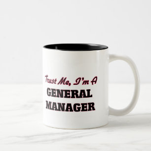 Vertrauen Sie, dass ich ich Generaldirektor bin Zweifarbige Tasse