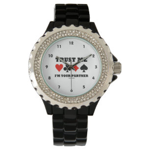 Vertrauen Sie, dass ich ich Ihr Partner bin Armbanduhr