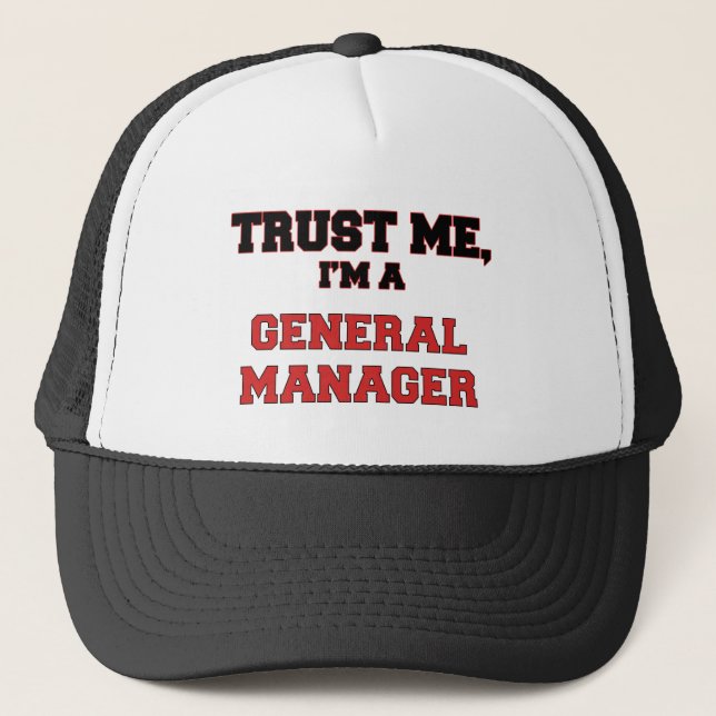 Vertrauen Sie, dass ich ich mein Generaldirektor Truckerkappe (Vorderseite)
