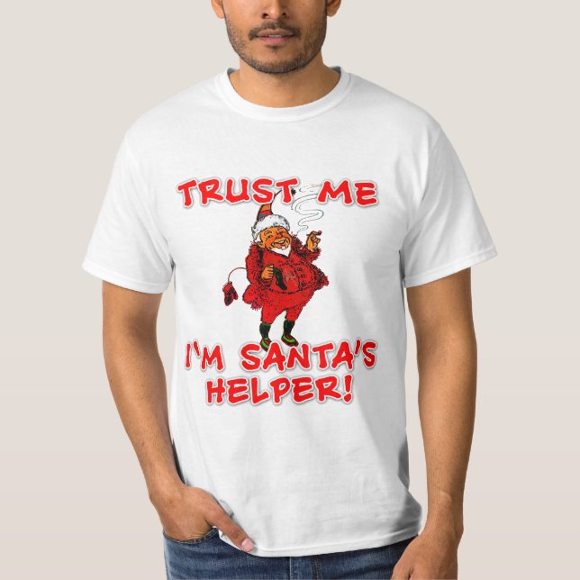Vertrauen Sie, dass ich ich Sankt Helfer-lustiges T-Shirt (Vorderseite)