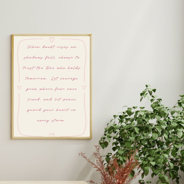 Vertrauen Sie dem, der morgen hält Poster (Von Creator hochgeladen)