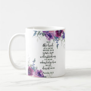 Vertrauen Sie dem Herrn floral Kaffeetasse