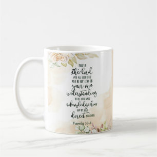 Vertrauen Sie dem Herrn floral Kaffeetasse