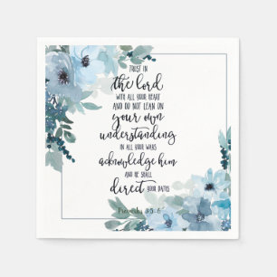Vertrauen Sie dem Herrn floral  Serviette