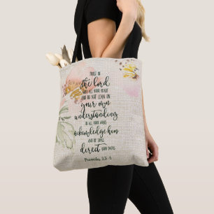 Vertrauen Sie dem Herrn floral   Tasche