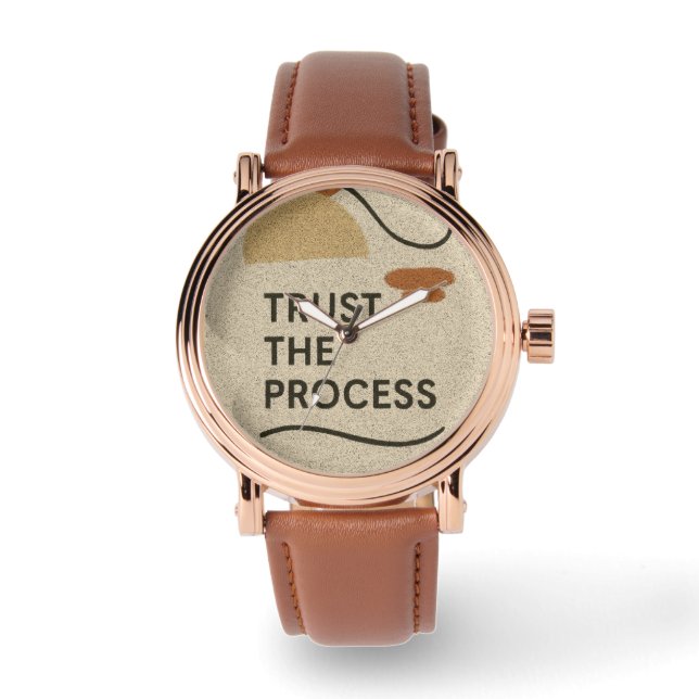 Vertrauen Sie dem Prozess Armbanduhr (Vorderseite)