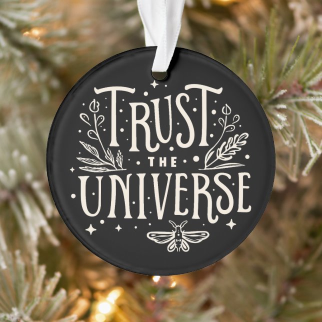 Vertrauen Sie dem universellen Gesetz der Anziehun Ornament (Baum)
